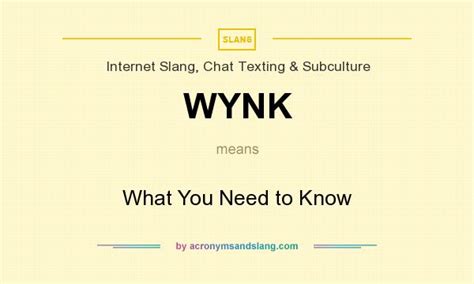 wynk meaning|wynk in english.